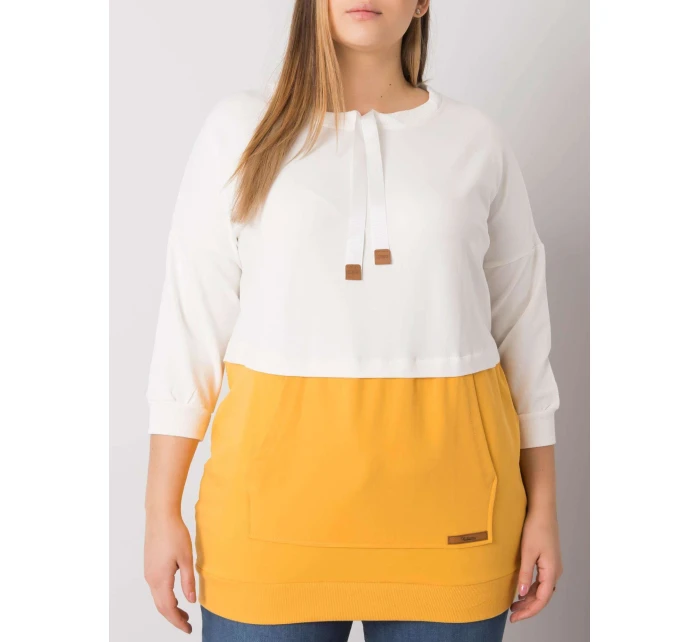 Mikina RV BL 6845.51P bílá a žlutá