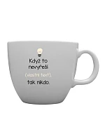 Personalizovaný MEGA XXL keramický hrnek 1 000 ml - když to nezvládne … tak nikdo Personalizovaný MEGA XXL keramický hrnek 1 000 ml - když to nezvládne … tak nikdo
