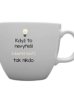 Personalizovaný MEGA XXL keramický hrnek 1 000 ml - když to nezvládne … tak nikdo