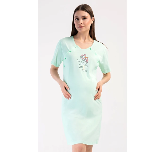 Dámská noční košile mateřská Čáp s kloboukem Dámská noční košile mateřská Čáp s kloboukem