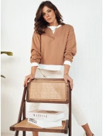 Dámská mikina LORAN camel FashionStreet BY1252 Dámská mikina LORAN camel FashionStreet BY1252