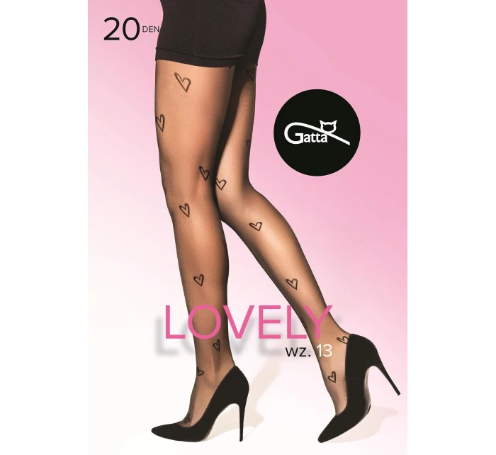 Punčocháče Gatta Lovely wz.13 20 den 5-XL Punčocháče Gatta Lovely wz.13 20 den 5-XL