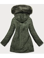 Teplá dámská zimní bunda oboustranná khaki (w610) Teplá dámská zimní bunda oboustranná khaki (w610)