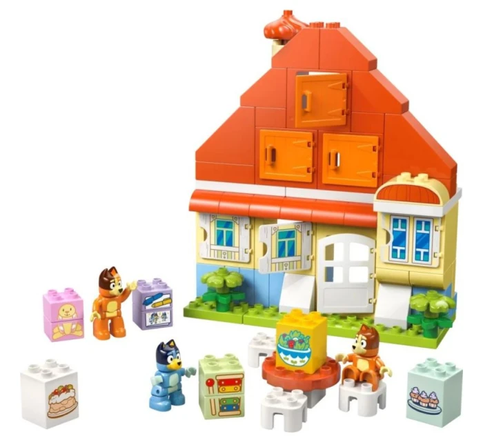 LEGO DUPLO Bluey 10459 Modrý rodinný dům s paměťovou hrou (VÝPRODEJ)