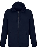 SOL'S Calipso Unisex mikina s kapucí z těžké bavlny 25.4237 french navy