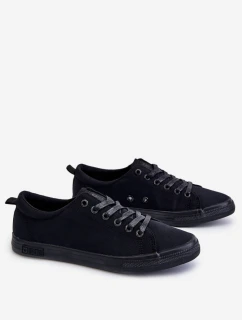 Dámské hladké nízké tenisky Big Star model 21608603 Černá - Big Star Shoes