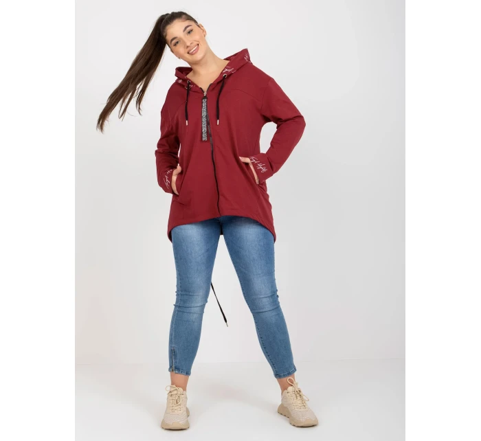 Mikina RV BL 8266.34P kaštanová