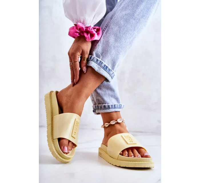 Dámské pantofle Big Star - žluté Dámské pantofle Big Star - žluté