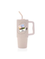 Vlastní text na cestovatelskou termosku s barevným víčkem