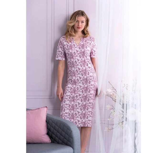 Dámská noční košile 15231-304-2 růžová-potisk - Pastunette Dámská noční košile 15231-304-2 růžová-potisk - Pastunette