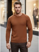 Pánský velbloudí svetr model 21982661 - FashionStreet Pánský velbloudí svetr model 21982661 - FashionStreet