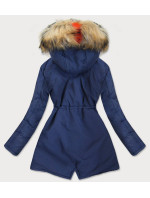 Tmavě modrá dámská zimní bunda (2010-1)