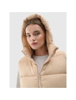 Dámská prošívaná mikina s kapucí bez rukávů model 21432739 - 4F Dámská prošívaná mikina s kapucí bez rukávů model 21432739 - 4F