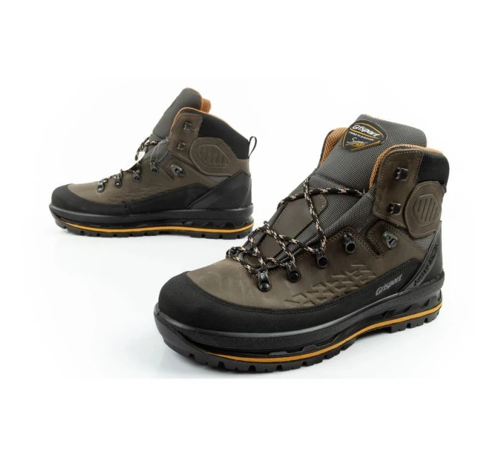model 21479880 pánské trekové boty kožené nepromokavé kotníkové boty - Grisport