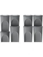 Odpadkové koše 35 l SORTIBOX SET4 PACKY ŠEDÉHO KAMENE dětské