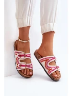 Dámské Bílé Sandály Na Korkové Podrážce model 21649751 - Boto Dámské Bílé Sandály Na Korkové Podrážce model 21649751 - Boto