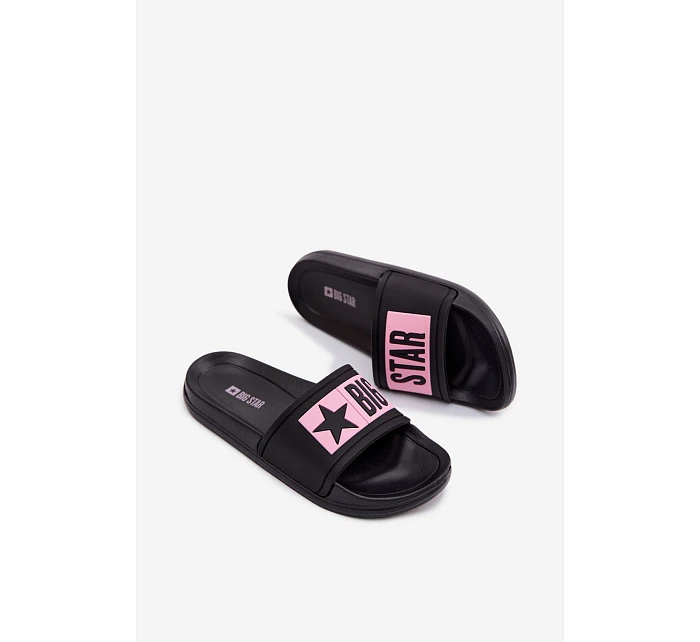 Dětské pantofle Big Star TT374A004 Černo-Růžové Dětské pantofle Big Star TT374A004 Černo-Růžové