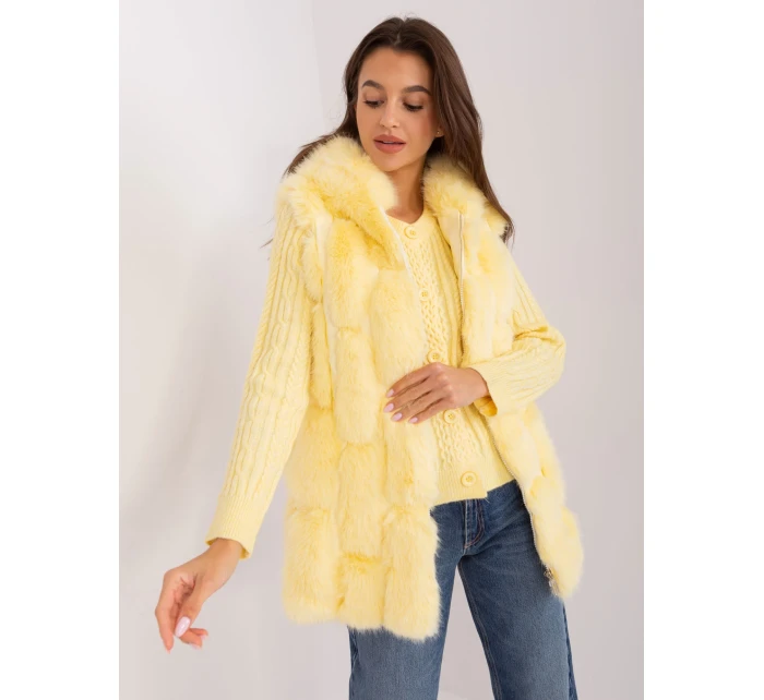 Kamizelka AT KZ model 18969901 jasny żółty - FPrice Kamizelka AT KZ model 18969901 jasny żółty - FPrice