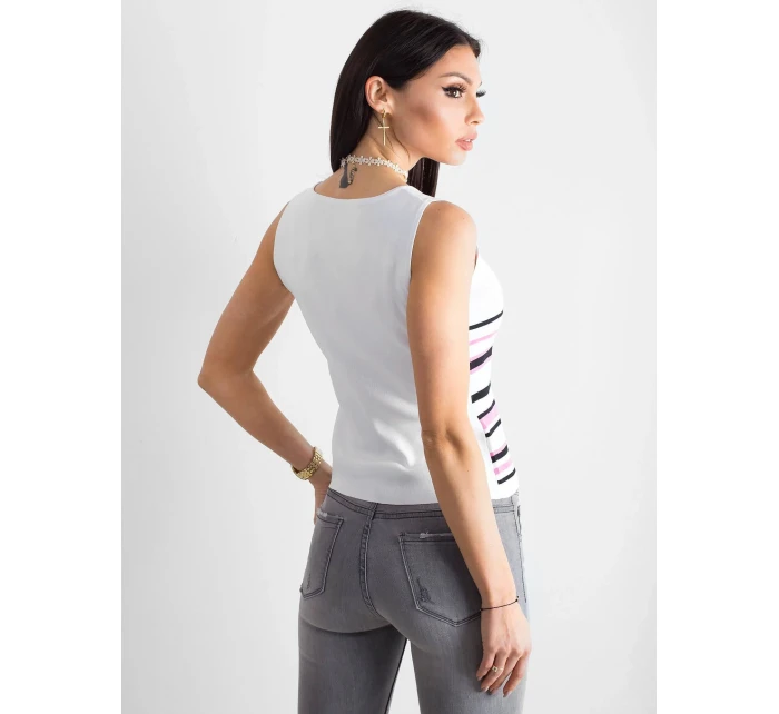 Dámský top AT TP 5038.28P bílý a růžový