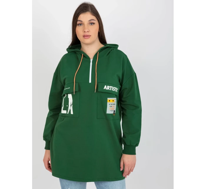 Mikina RV BL 8258.34 tmavě zelená