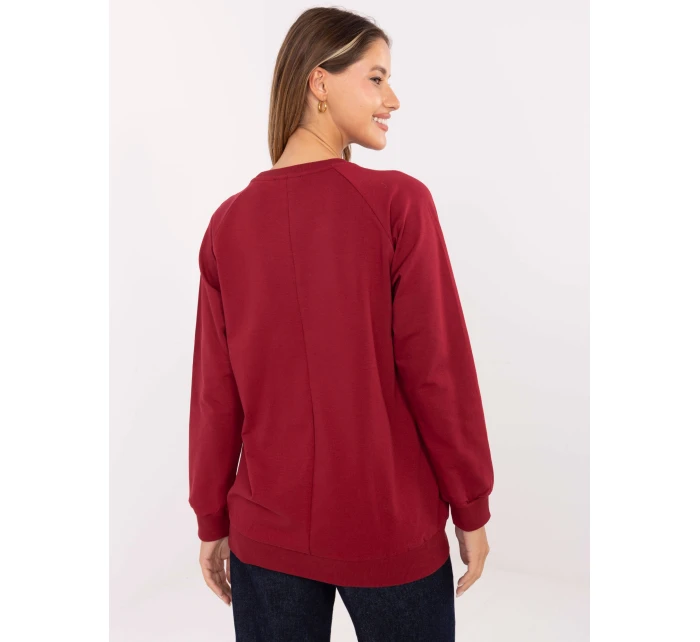 Bluzka RV BZ model 21406682 bordowy - FPrice Bluzka RV BZ model 21406682 bordowy - FPrice
