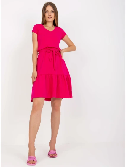 Dámské šaty RV SK 8048  fuchsiové