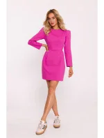 model 20476095 Mini šaty s dlouhými rukávy růžové - Moe model 20476095 Mini šaty s dlouhými rukávy růžové - Moe