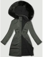 Army-černá oboustranná dámská bunda pro přechodné období J Style (16M9159-136)