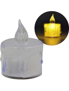 Dekorativní svíčka 3,6x5 cm zdobená LED diodami