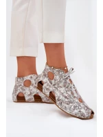 Vzorované Kožené Kotníkové Boty model 21693680 - Maciejka