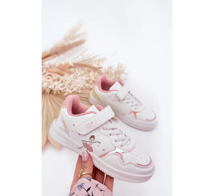 Dívčí Sportovní Boty Baletka Bílé Ulinasse Dívčí Sportovní Boty Baletka Bílé Ulinasse