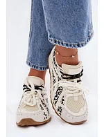 Kožené Semišové Dámské Tenisky Big Star model 22074797 Bílé - Big Star Shoes