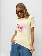 T shirt RV TS model 22303440 jasny żółty - FPrice