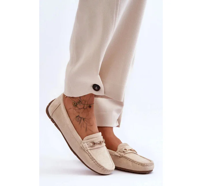 Dámské mokasíny FT247 / 181834 Světle béžová - Confly