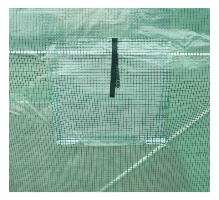 ZAHRADNÍ TUNEL 200x200x200 cm PE KONSTRUKCE ZELENÁ OCEL