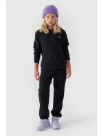 Dívčí Nepochybná Mikina S Kapucí Hladká Černá 4F 4FJWMM00TSWSF1316-20S