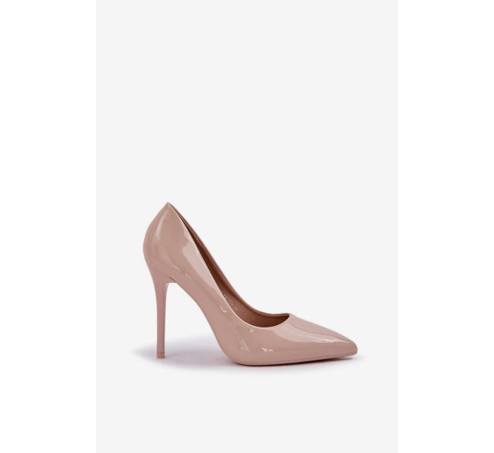 Lakované Lodičky S Špičatými Špičkami Béžové Vizana Lakované Lodičky S Špičatými Špičkami Béžové Vizana