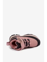 Dětské sněhové boty na suchý zip Big Star model 21706139 Růžové - Big Star Shoes Dětské sněhové boty na suchý zip Big Star model 21706139 Růžové - Big Star Shoes
