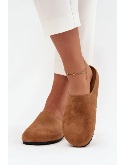 Dámské pantofle na platformě Camel Sylviane