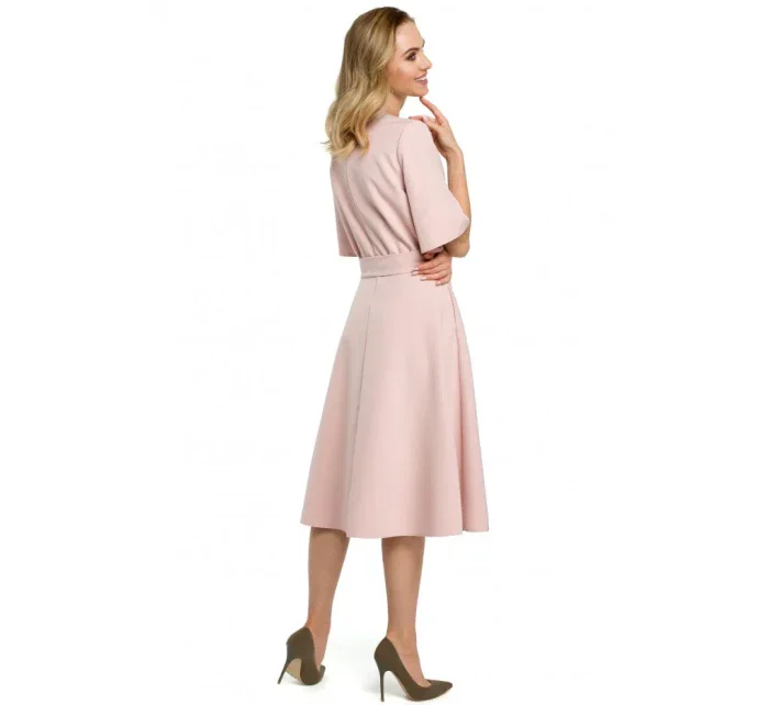 M396 Šaty - pudrové