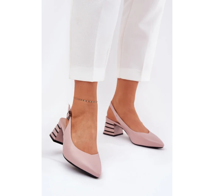 Sandály na podpatku model 209776 Step in style Sandály na podpatku model 209776 Step in style