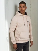 Pánská mikina s kapucí světle béžová Dstreet model 21975994 - FashionStreet Pánská mikina s kapucí světle béžová Dstreet model 21975994 - FashionStreet