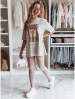 Dámské šedé tričko FAGOS FashionStreet RY2593