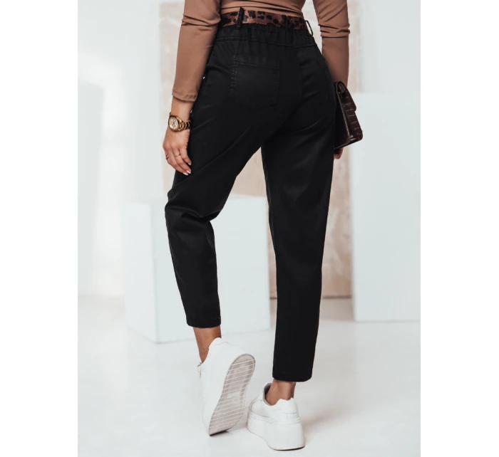 Dámské kalhoty v jedné velikosti s páskem černé model 21981958 - Dstreet
