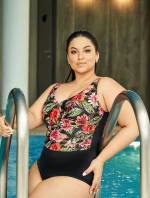 Plavky s plnými košíčky Ava SKJ 60 Floral Maxi