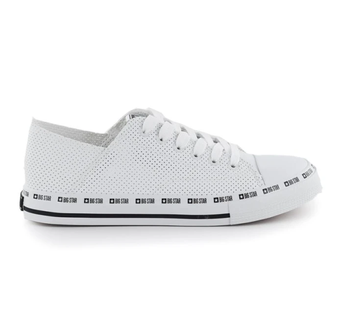 W model 22018124 bílé prolamované nízké tenisky - Big Star W model 22018124 bílé prolamované nízké tenisky - Big Star