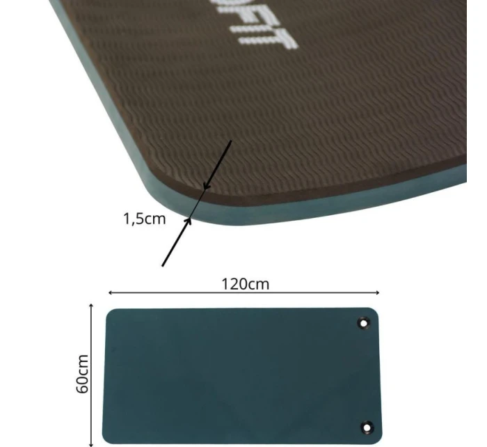 Podložka FITNESS CLUB s otvory 120x60x2CM ENERO FIT