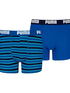 Dětské boxerky Puma Everyday Striped, balení po 2 kusech, modro-černé, 938970 04