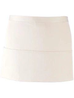 Premier PR 155 Krátká zástěra do pasu s kapsou "Colours" 39.0155 white