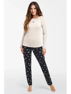 Italian Fashion Denali long length sp. barva:beige melange/print